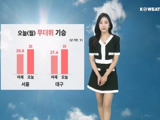 &#8203;&#8203;[날씨] 오늘(월) 30℃ 안팎 낮 더위…아침 곳곳 안개