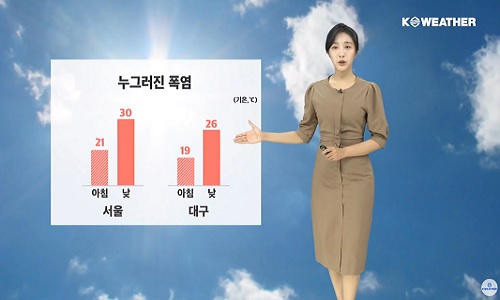 [날씨] 오늘(화) 폭염 누그러져…남부 많은 비
