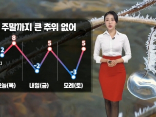 [날씨] 오늘(목) 아침 큰 추위 없어…아침까지 강원 산간 최대 5cm눈