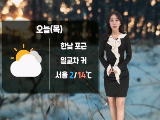 [날씨] 오늘(목) 한낮 포근, 일교차 커…수도권·강원 건조특보