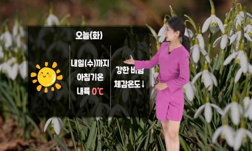 [날씨] 오늘(화) 꽃샘추의…종일 쌀쌀해