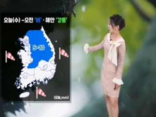 [날씨] 오늘(수) 오전까지 비 이어져…해안 강한 바람