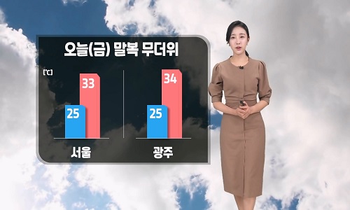 [날씨] 오늘(금) 전국 곳곳 소나기…낮 최고 35도