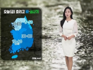 [날씨] 오늘(금) 전국 흐리고 비…수도권 오후 소나기
