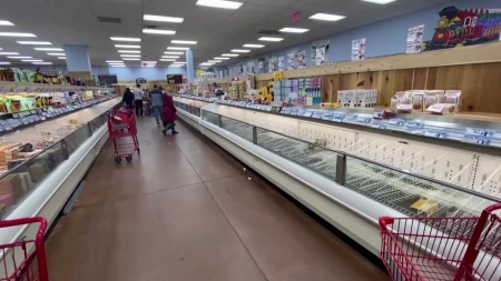 美 슈퍼마켓 또 식료품 사라진다...공급망 위기 재연
