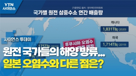 원전 국가들의 해양 방류...일본 오염수와 다른 점은?