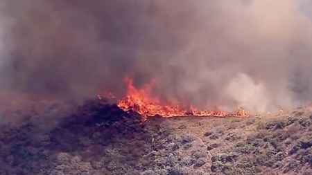 캘리포니아 주 전역에서 하루 12건 산불...곳곳 주민 대피