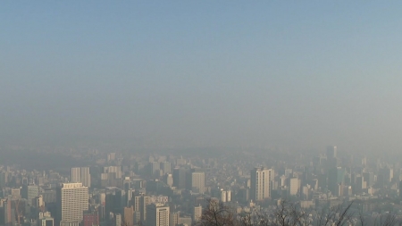 서울 등 수도권 초미세먼지 '나쁨'...밤사이 대기 정체