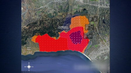 위성 띄워 LA 산불 봤더니...5일간 여의도 35배 탔다