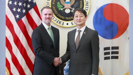 美 USTR 그리어 한국에...내일 안덕근과 관세 '중간점검'