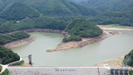 강릉 오봉저수지 저수율 12%, 감소 둔화...주말 단비