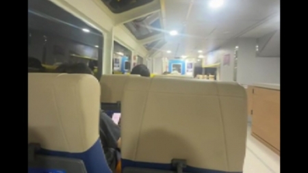 한강버스, 수십 분 동안 제자리에 둥둥..."안내방송 없었다"