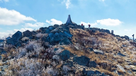 태백산 고지대 올가을 첫 상고대 관측