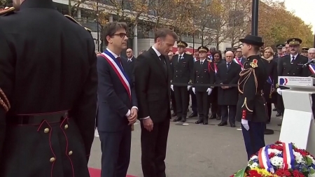 '130명 사망' 파리 테러 10주기...마크롱 "테러와의 싸움 계속"