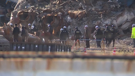 화력발전소 붕괴 사고 합동 감식...산재 과학수사팀 투입