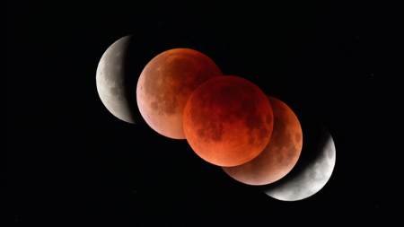 붉은 달부터 별 비까지...병오년 밤하늘 '우주쇼'