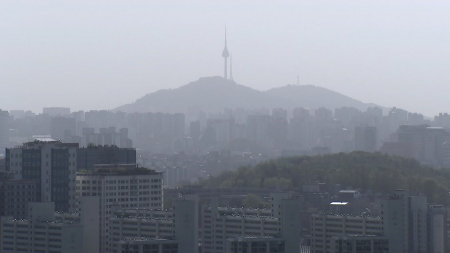황사 영향 점차 약해져...미세먼지 농도 대부분 '보통'