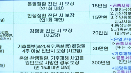 진단비 최대 2배 인상...더 촘촘해진 '경기 기후보험'