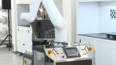 구미에 로봇 기술 실증 거점 문 열어