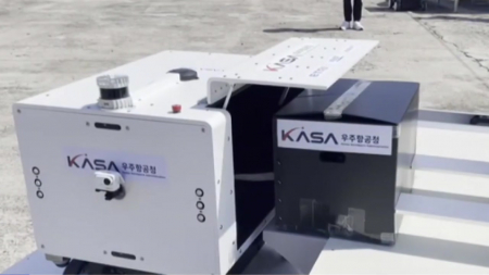 우주항공청, 제주에서 드론·로봇 협업 배송 진행