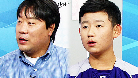 한국리틀야구단 박종욱 감독·황재영 선수