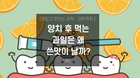 양치 후 먹는 과일은 왜 쓴맛이 날까?