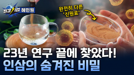 23년의 연구 결실! 자연에서 찾은 인삼다당체
