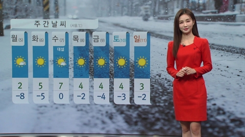 [날씨] 내일부터 또 추워진다...서울 아침 -8℃